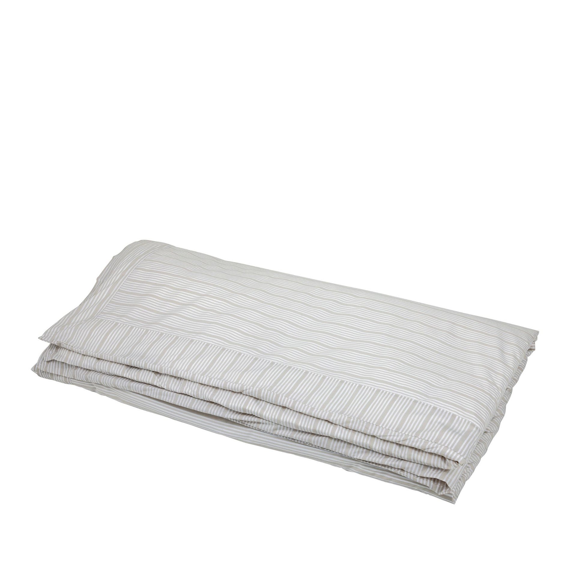Sengetøj 200x220 cm sand beige/striber